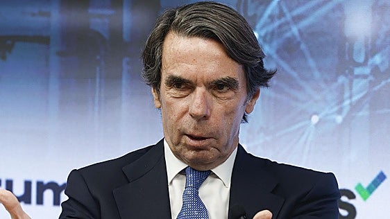 Aznar, contundente sobre si presentaría una moción de censura al Gobierno de Pedro Sánchez: «Hay que poner delante de los españoles un proyecto de futuro»