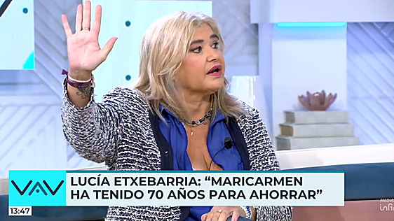 Lucía Etxebarria, clara sobre el desahucio de Maricarmen: «Ha tenido 70 años para ahorrar muchísimo dinero porque ha estado pagando un alquiler de broma»