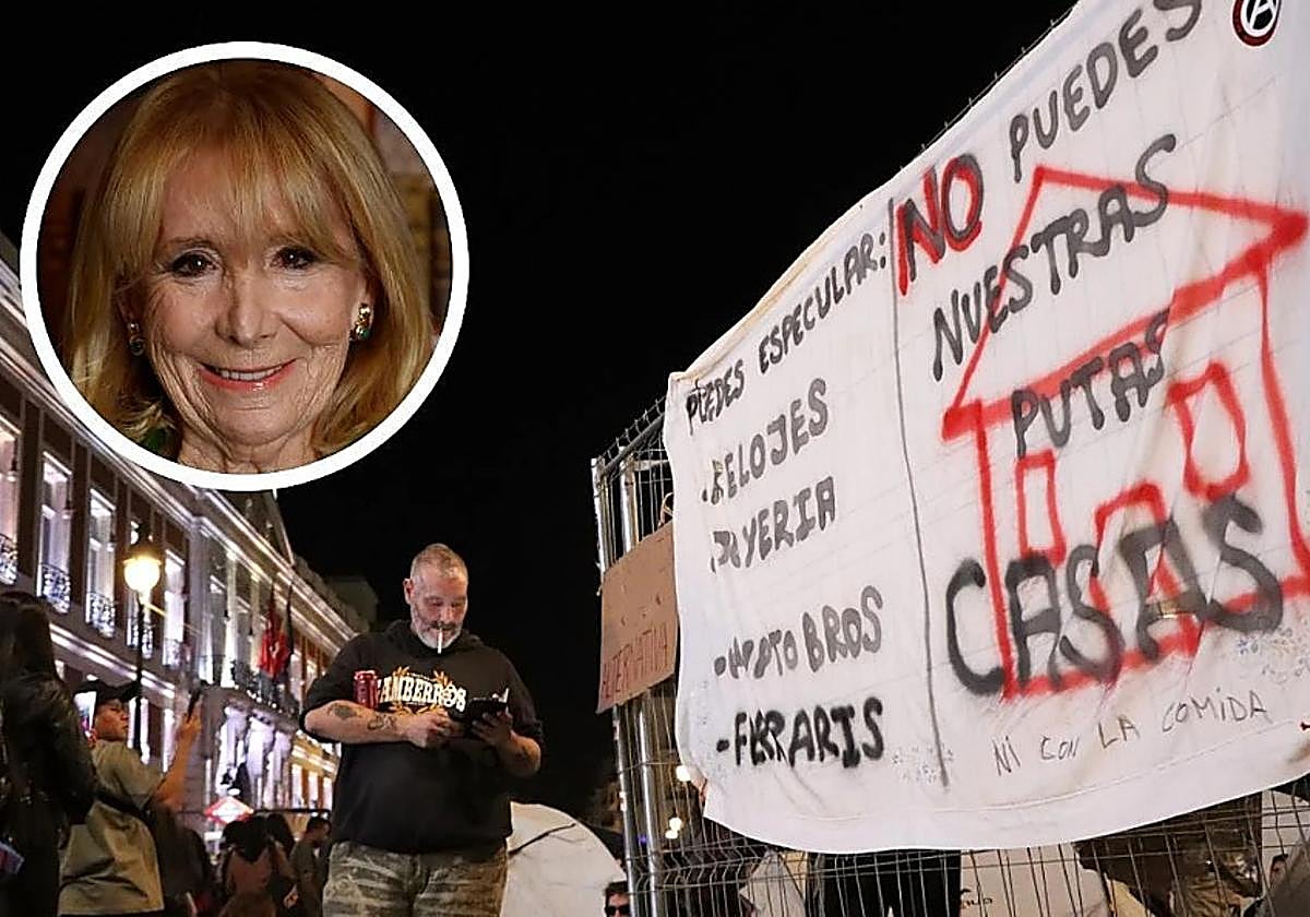 Esperanza Aguirre: «Sánchez cree que la okupación de la Puerta del Sol le viene bien. En la Moncloa no duran ni cinco minutos»