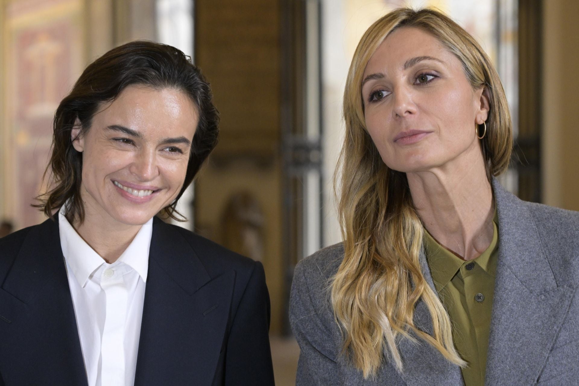 La modelo y actriz Kasia Smutniak y la actriz Anna Ferzetti