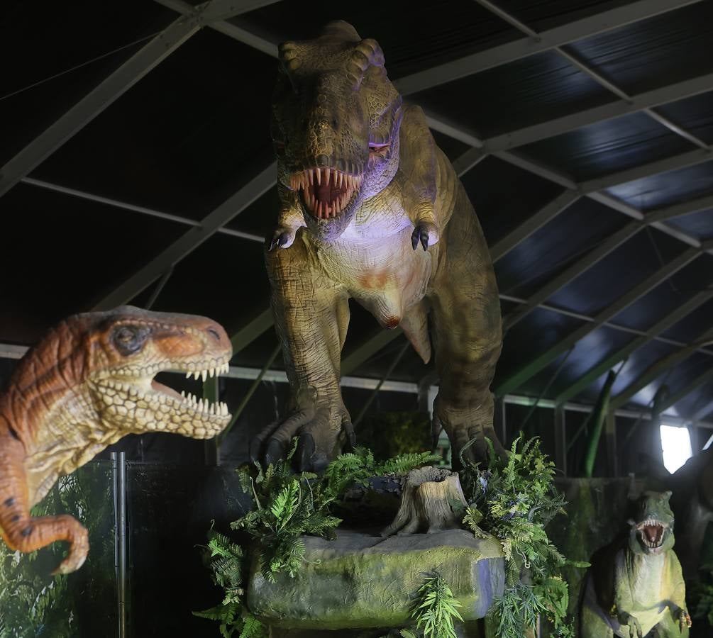 Las figuras a tamaño real y con gran realismo hacen al visitante adentrarse en el mundo de los dinosaurios