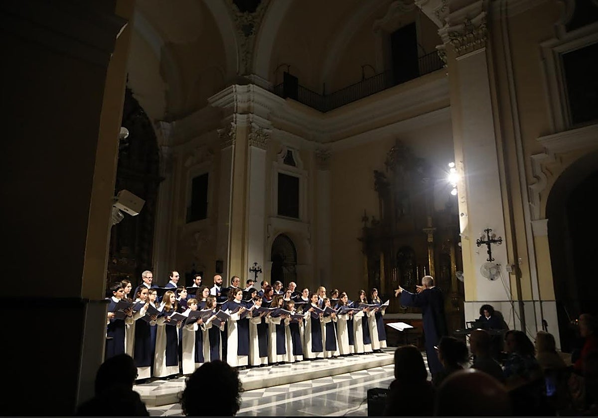 La escolanía Domus Carmina durante un concierto reciente