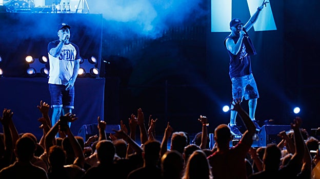 Imagen del público totalmente entregado durante el concierto de SFDK en el Icónica Sevilla Fest