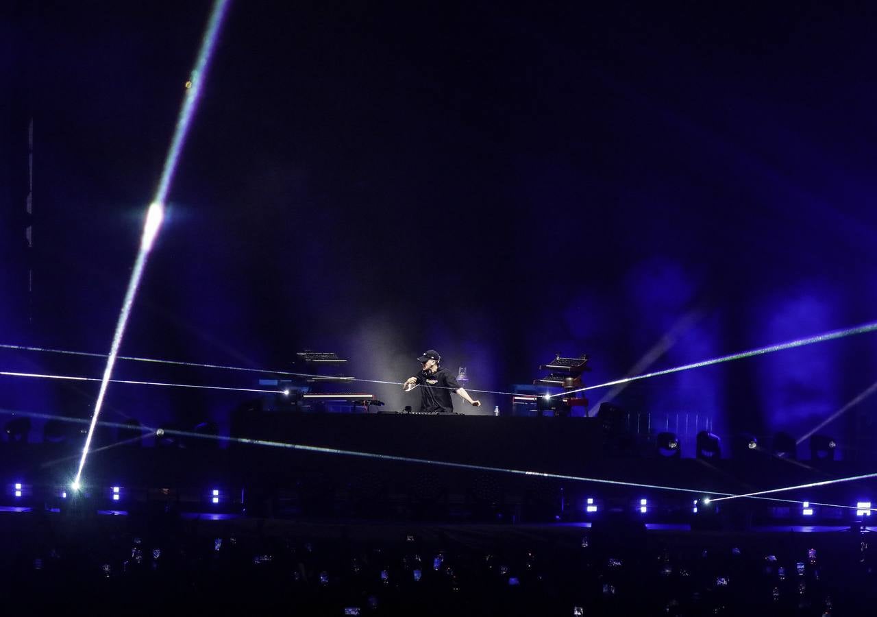 Concierto de Bizarrap en la Plaza de España para el Icónica Sevilla Fest