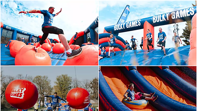 Estas son las atracciones de Bulky Games, los hinchables al estilo «Humor amarillo» más grandes de Europa que llegan a Sevilla