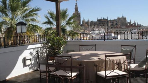 La terraza del hotel Vinci 'La Rábida'