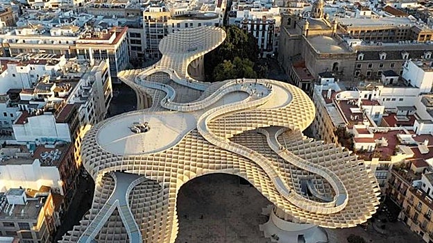 Imagen aérea de las Setas de Sevilla