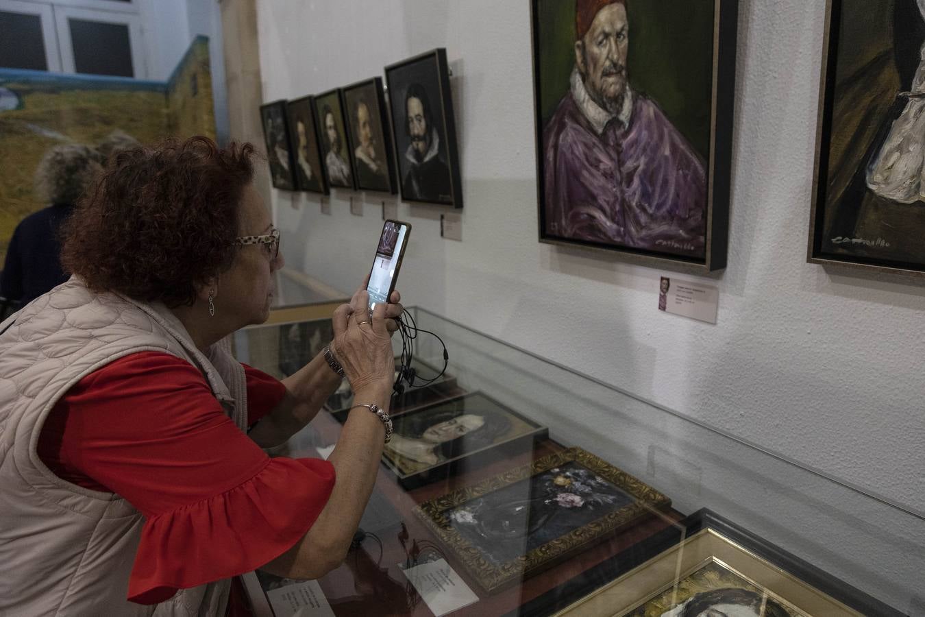 Diferentes momentos de la inauguración de la exposición 