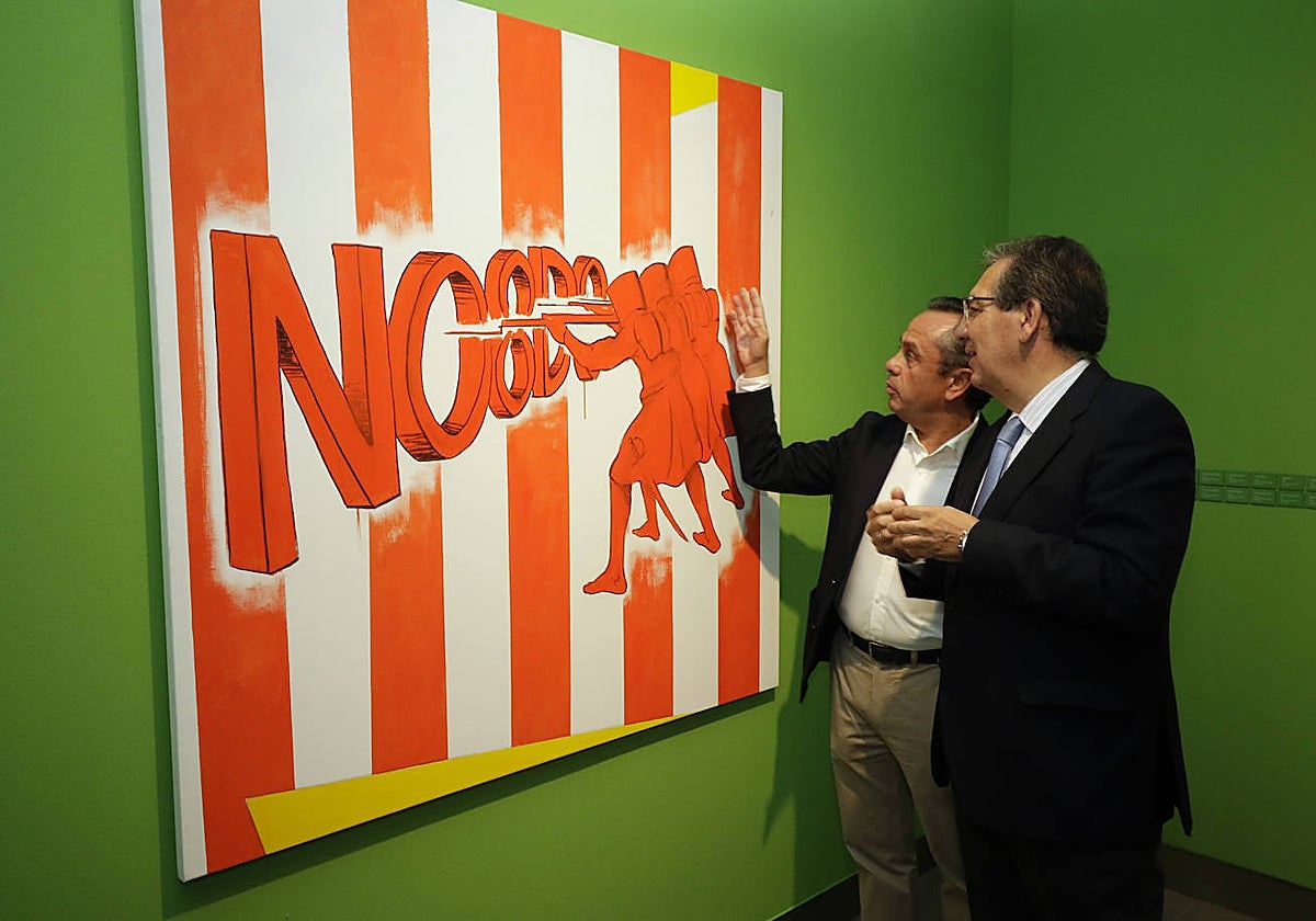 La inauguración de la exposición 'Vanidades', del artista Ricardo Suárez, en la Fundación Cajasol de Sevilla