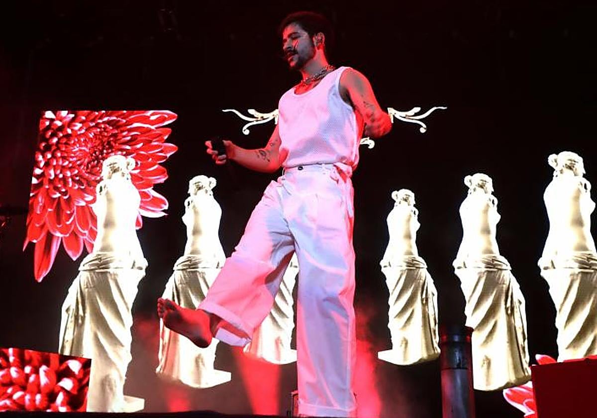 Camilo, en su concierto en el Estadio de la Cartuja en 2022