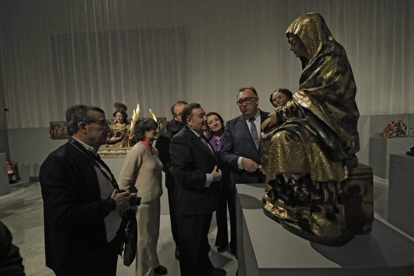 La inauguración de la exposición 'Pedro Roldán, escultor (1624-1699)', en el Museo de Bellas Artes de Sevilla