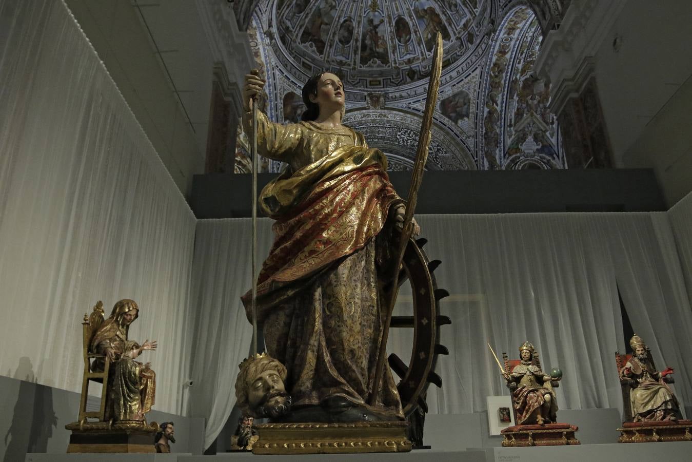 La inauguración de la exposición 'Pedro Roldán, escultor (1624-1699)', en el Museo de Bellas Artes de Sevilla