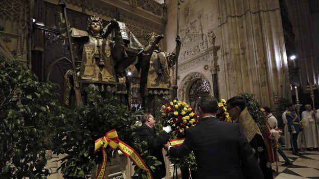 Sepulcro de Cristóbal Colón, en la Catedral de Sevilla