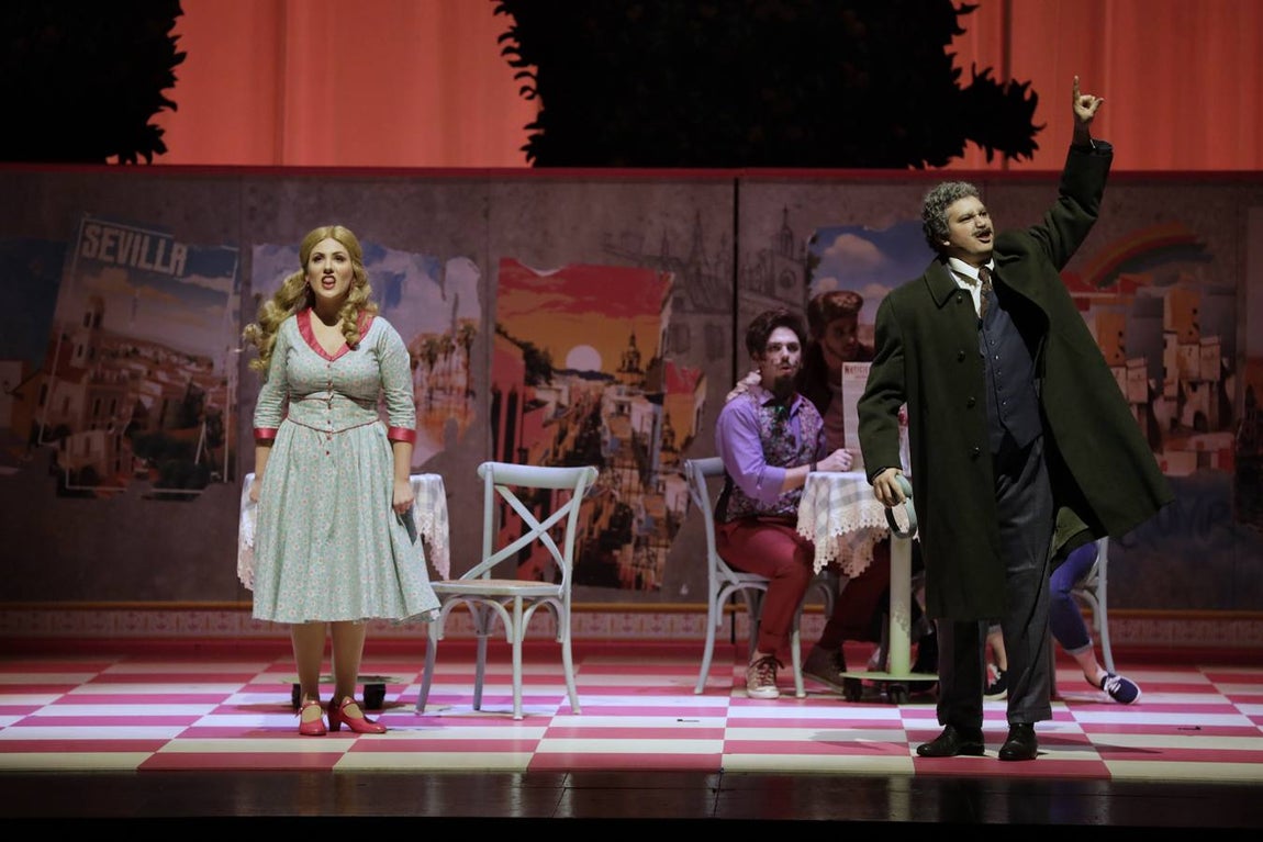 Representación de la ópera 'El Barbero de Sevilla' en el Teatro de la Maestranza