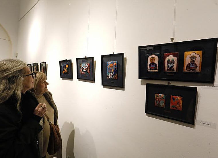 Algunas de las obras que se muestran en la exposición dedicada a Lourdes Cabrera