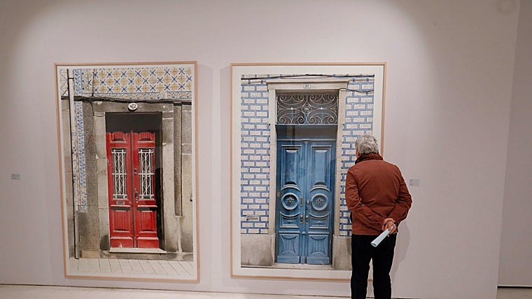 Una de las obras de la exposición, en este caso del pintor Ángel Alén