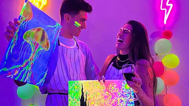 Vino y pintura en Wine Gogh