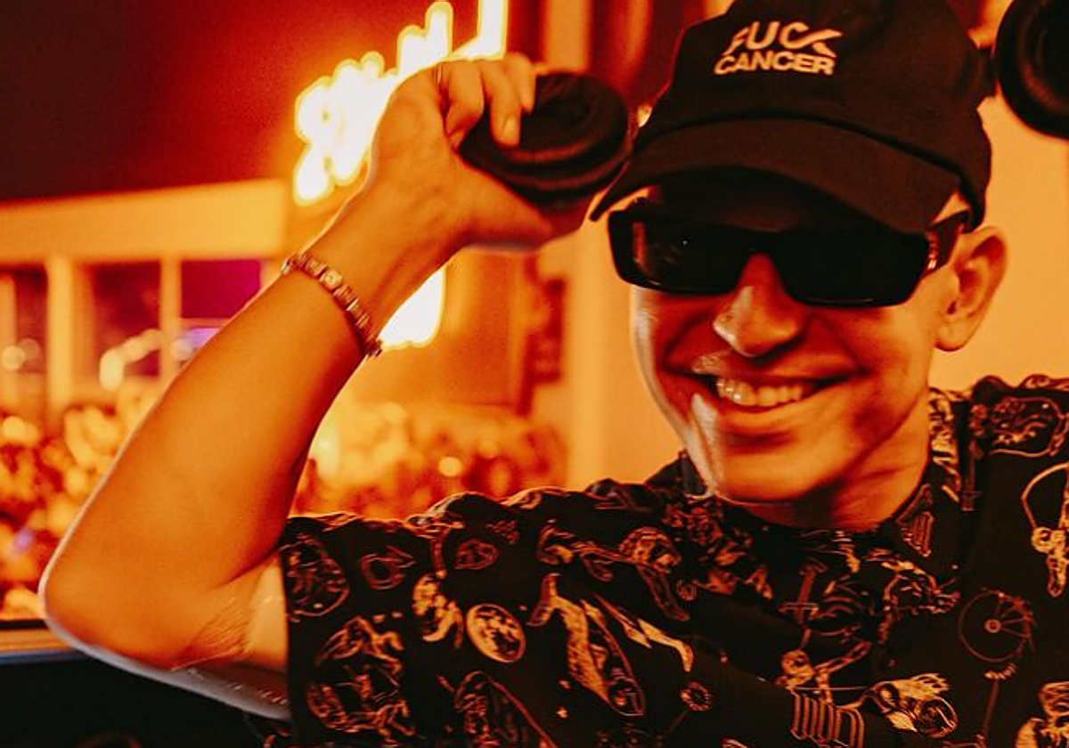 Michael Bibi en uno de sus últimos conciertos en Ibiza en 2023