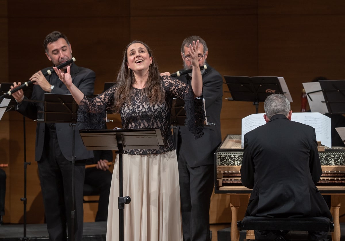 La soprano Nuria Rial, en el concierto de este domingo junto a la Orquesta Barroca de Sevilla