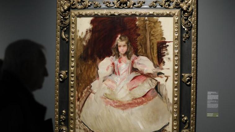 María de Figueroa vestida de menina de Sorolla