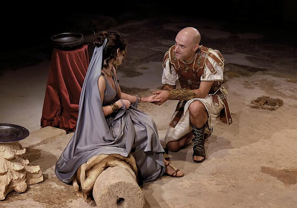 Un momento de la representación de 'Poncio Pilato'