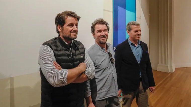 Los tres artistas protagonistas de la muestra que se puede visitar en la Fundación Madariaga de Sevilla