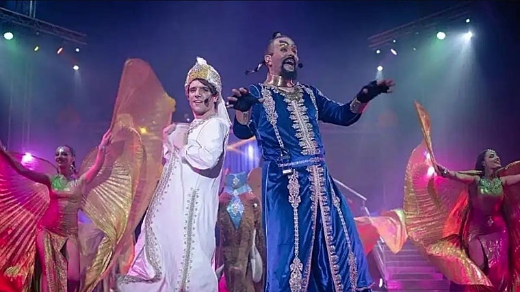La adaptación del musical 'Aladin' en el Gran Circo Alaska que llega ahora a Sevilla