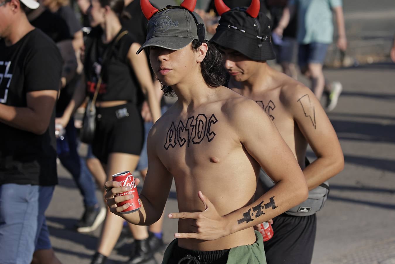 Un momento del concierto de AC/DC en el Estadio La Cartuja de Sevilla