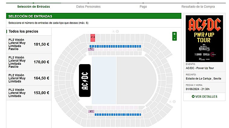 Todavía estás a tiempo de asistir al concierto de AC/DC en Sevilla este sábado: este es el precio de las entradas disponibles