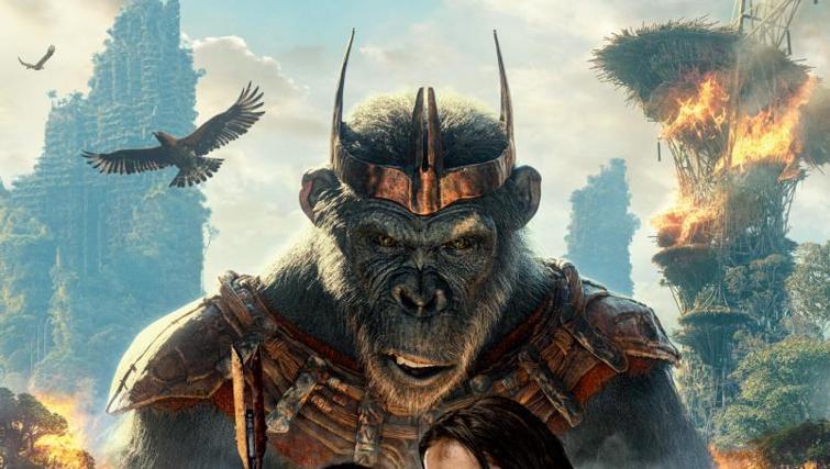 Cartelera de la película 'El reino del planeta de los simios'