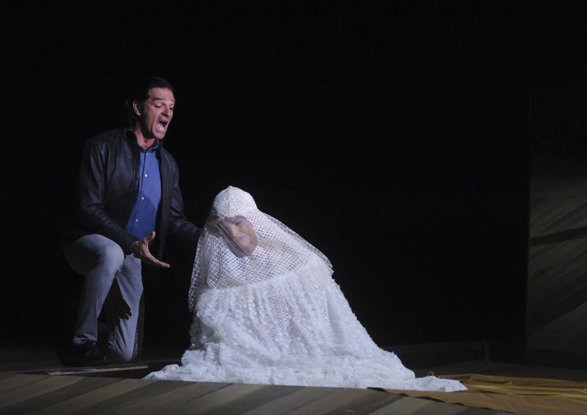 Ensayo de la ópera 'Nabucco' en el teatro de la Maestranza de Sevilla 