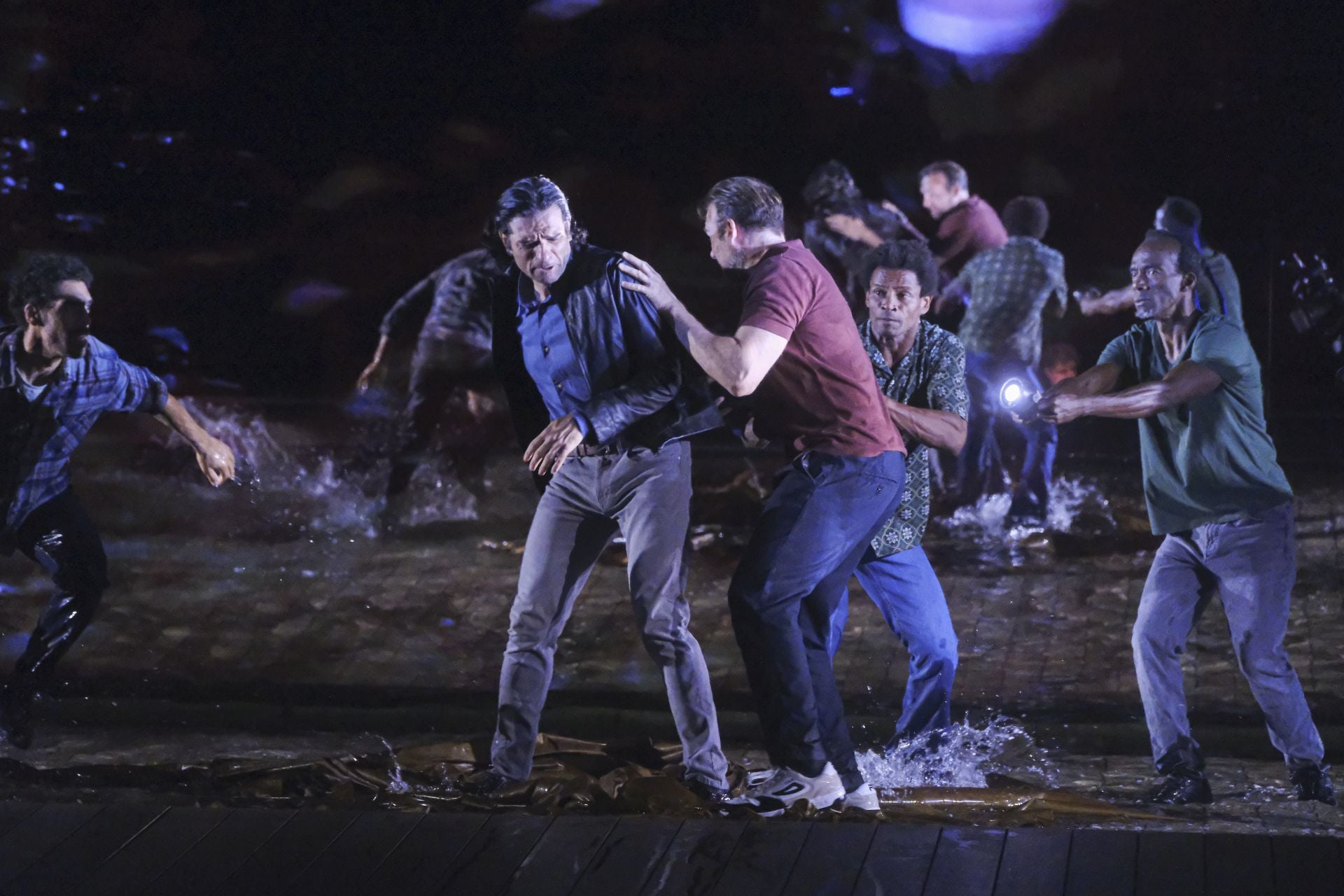 Ensayo de la ópera 'Nabucco' en el teatro de la Maestranza de Sevilla 