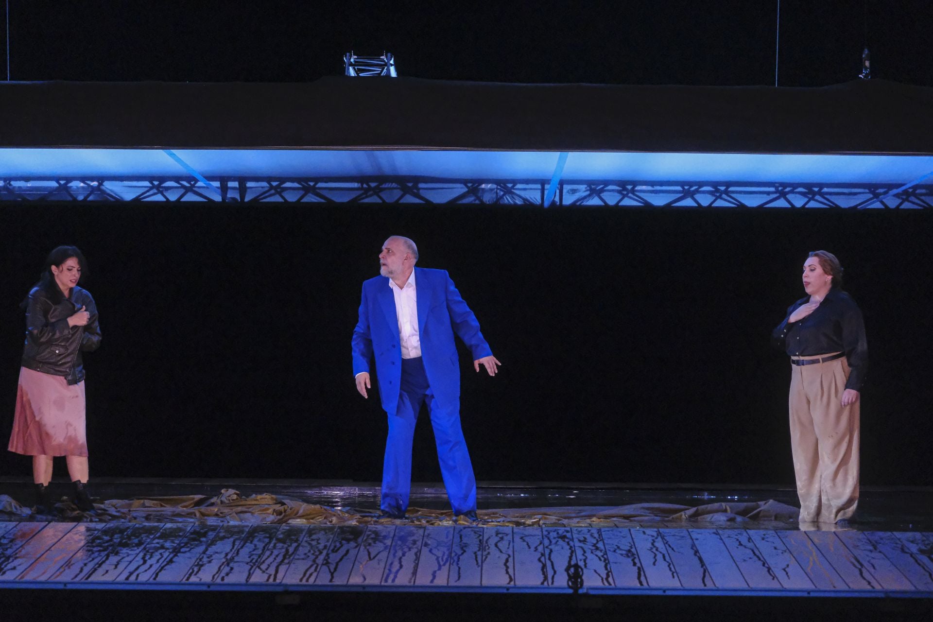 Ensayo de la ópera 'Nabucco' en el teatro de la Maestranza de Sevilla 