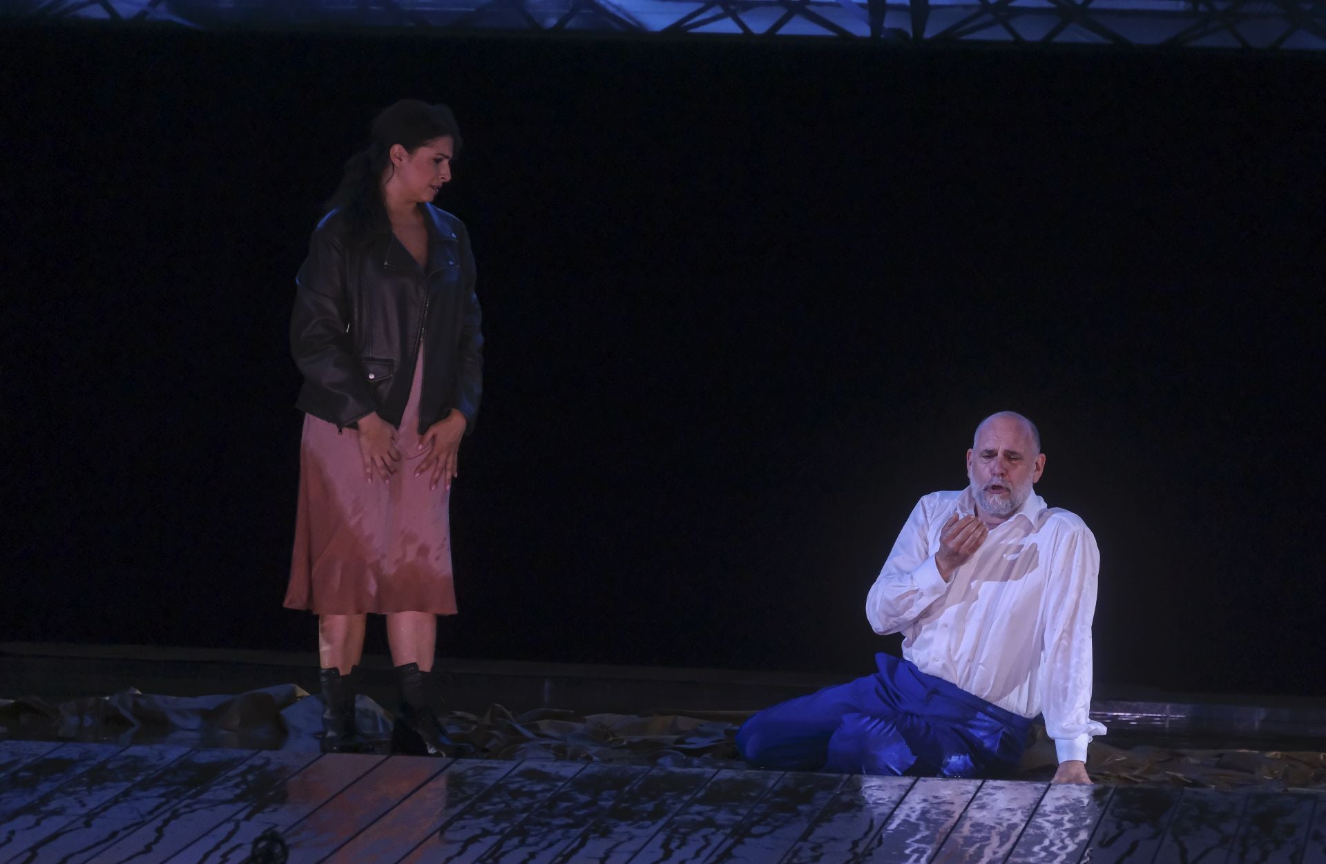 Ensayo de la ópera 'Nabucco' en el teatro de la Maestranza de Sevilla 