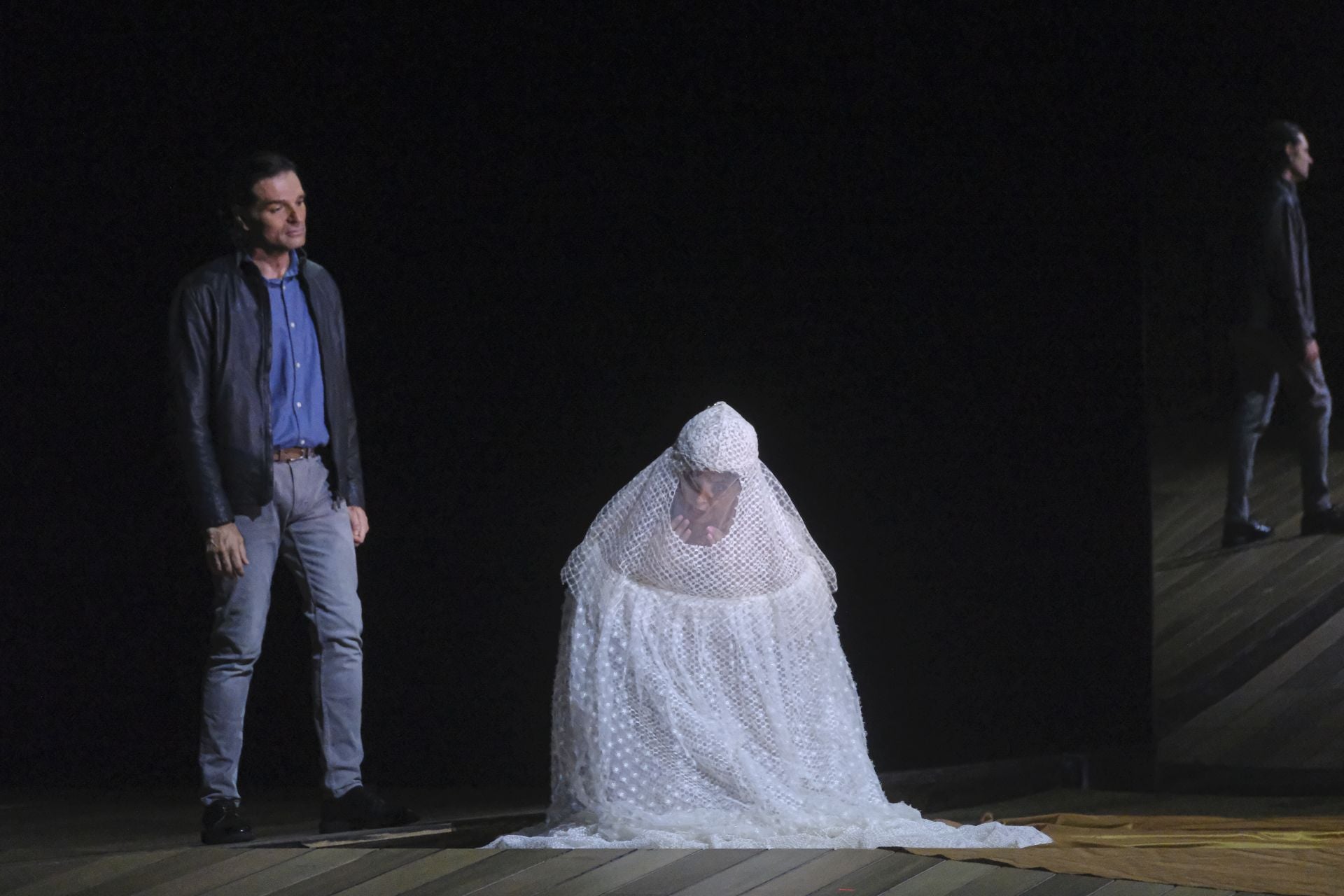 Ensayo de la ópera 'Nabucco' en el teatro de la Maestranza de Sevilla 