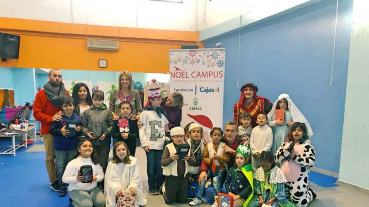 Imagen de uno de los campamentos que la Fundación Cajasol de Sevilla organiza con motivo de las fechas navideñas