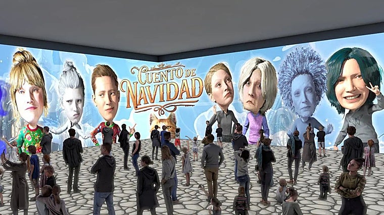 Proyección del 'Cuento de Navidad'