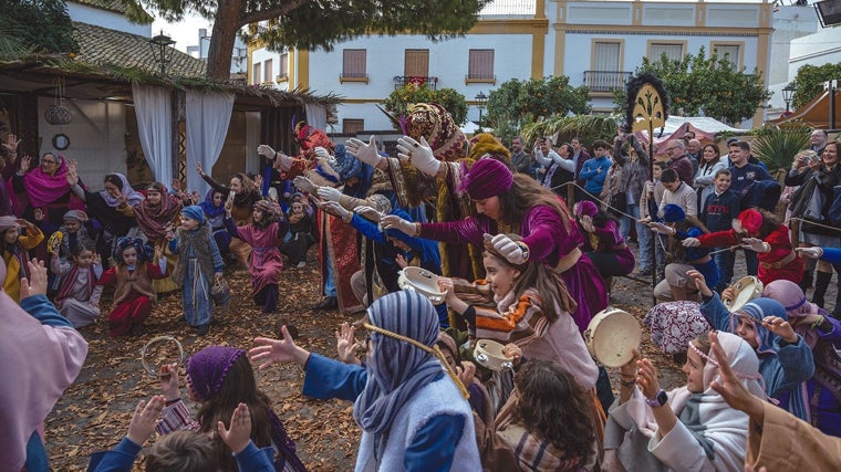 Belén viviente de Alcalá del Río en una edición pasada