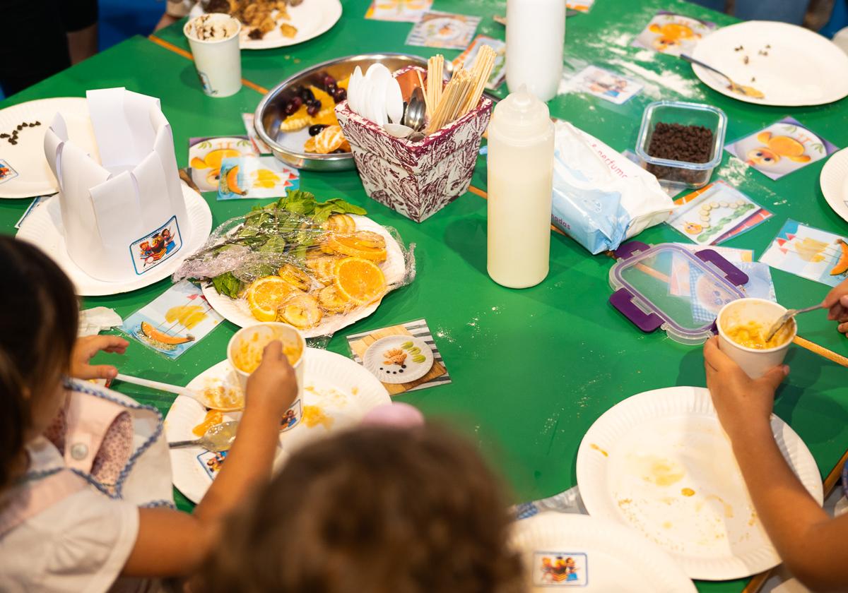 Un taller de actividades de niños