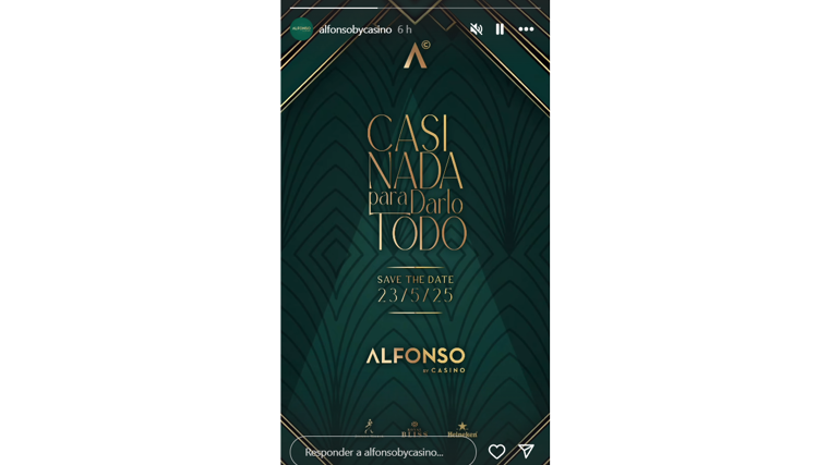 Historia publicada en la cuenta de Instagram de Alfonso