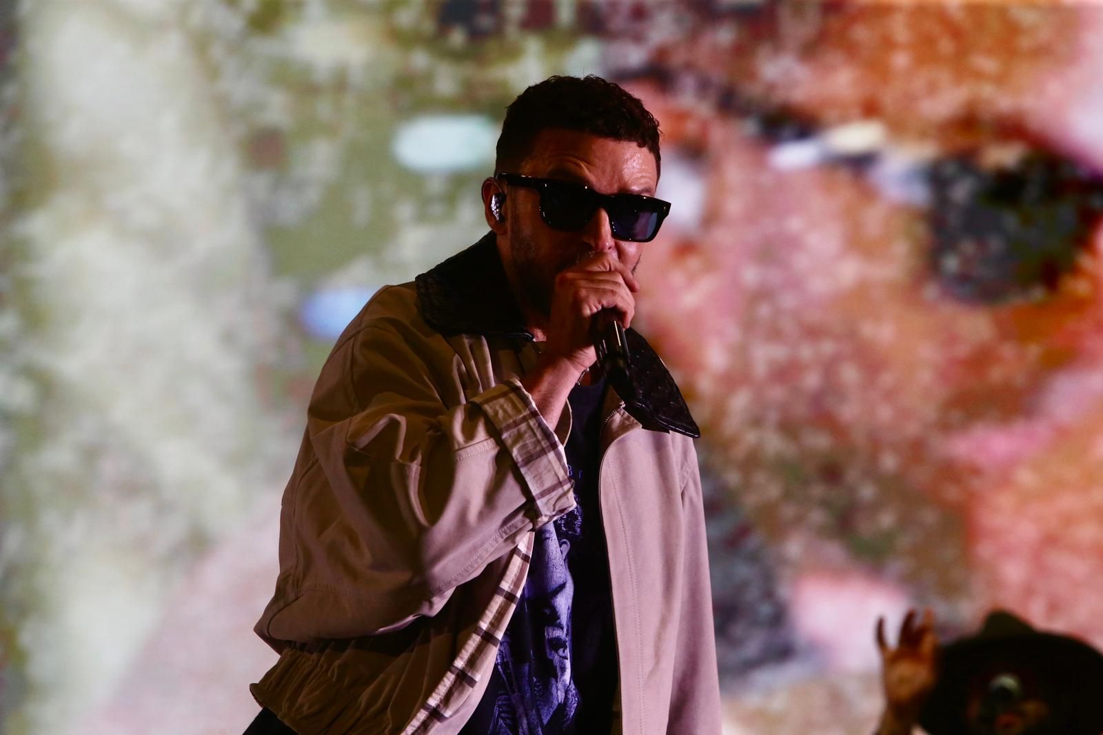 Un momento del concierto inaugural del Icónica Santalucía Sevilla Fest 2025, con Justin Timberlake 