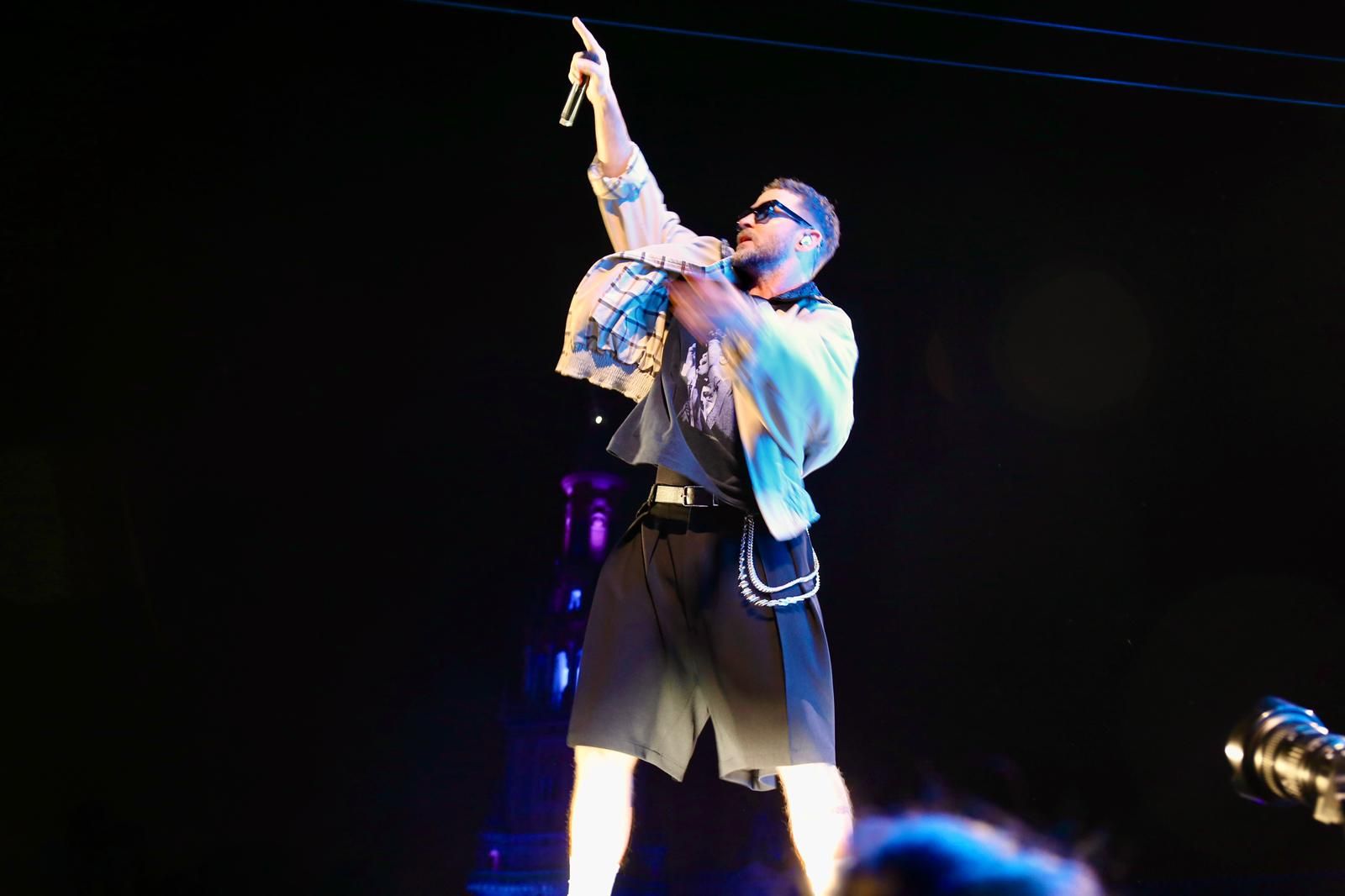 Un momento del concierto inaugural del Icónica Santalucía Sevilla Fest 2025, con Justin Timberlake 
