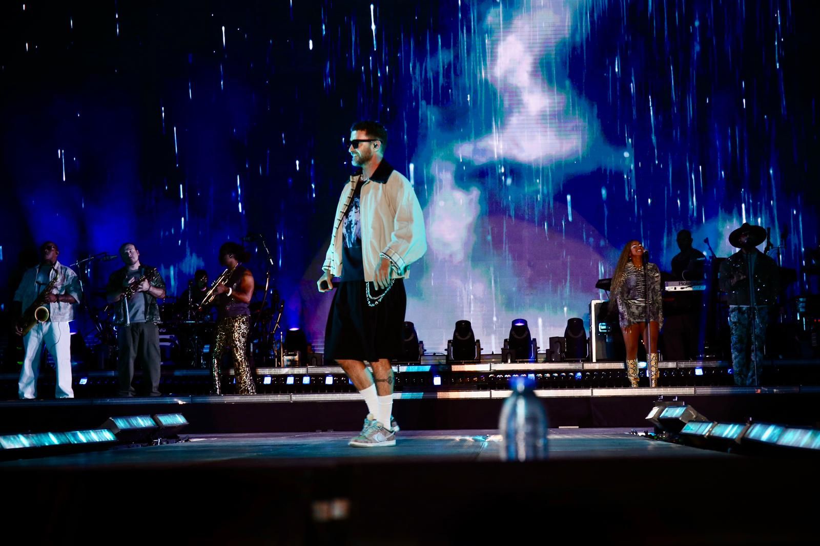 Un momento del concierto inaugural del Icónica Santalucía Sevilla Fest 2025, con Justin Timberlake 