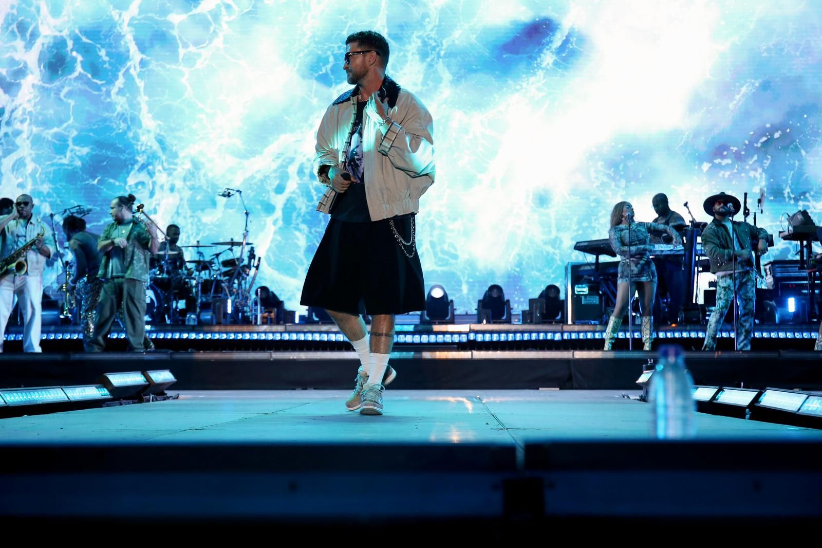 Un momento del concierto inaugural del Icónica Santalucía Sevilla Fest 2025, con Justin Timberlake 