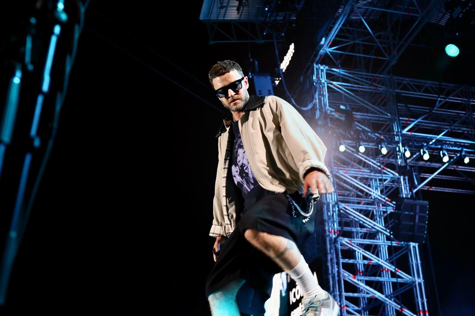 Un momento del concierto inaugural del Icónica Santalucía Sevilla Fest 2025, con Justin Timberlake 