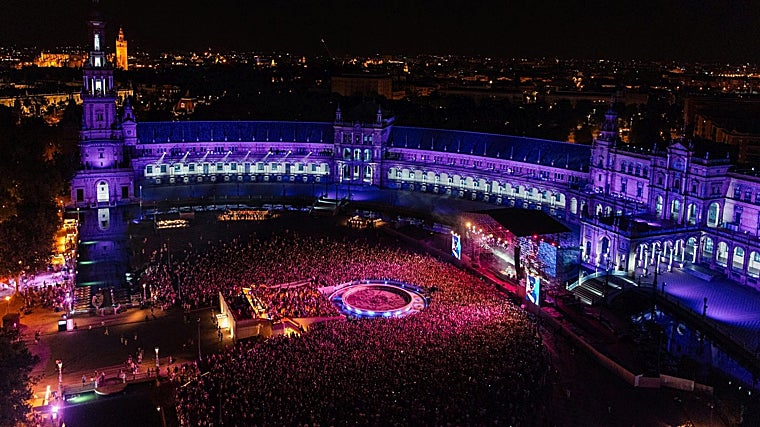 Vista aérea del festival