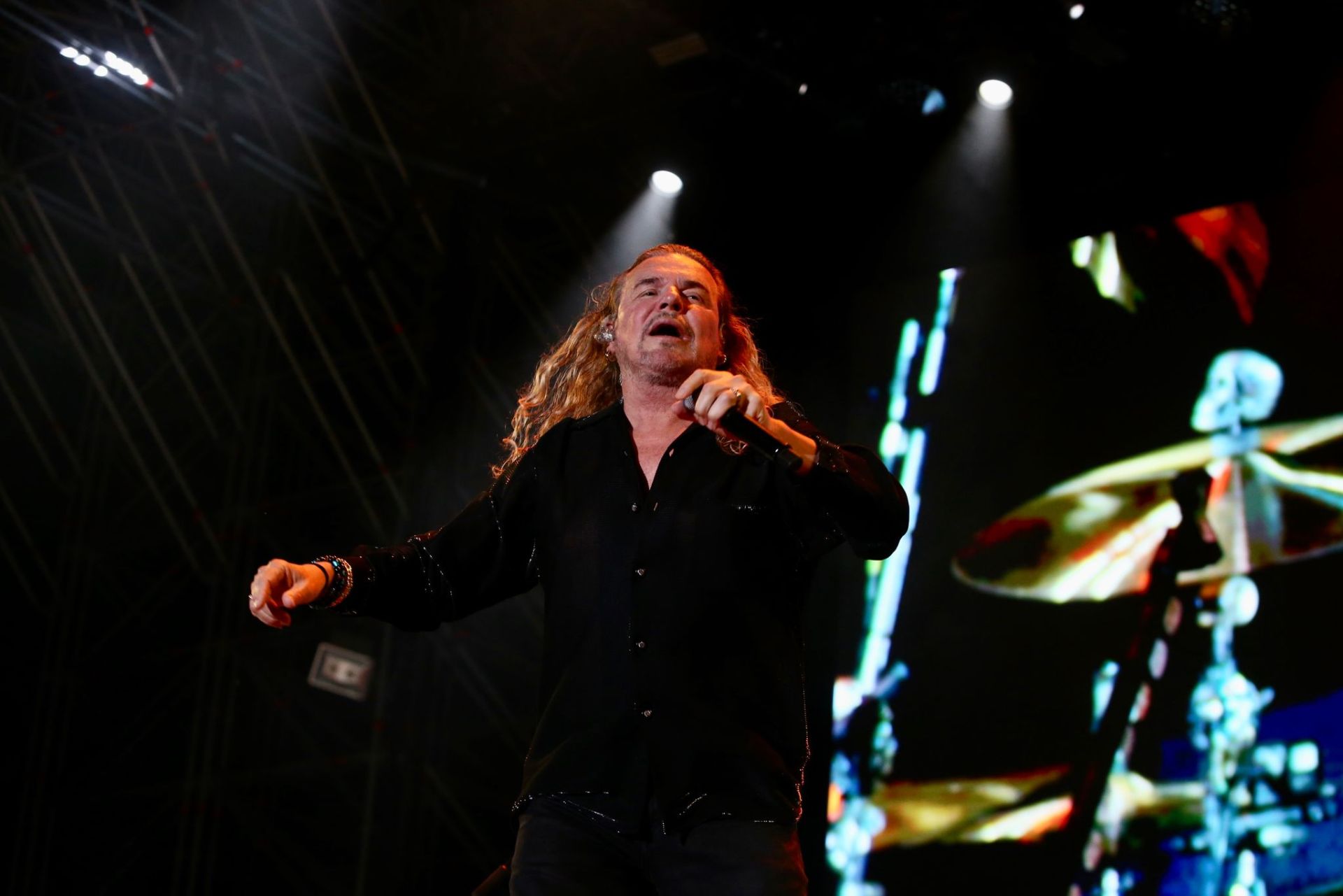 Actuación del grupo mexicano Maná, en la noche de este domingo en Sevilla