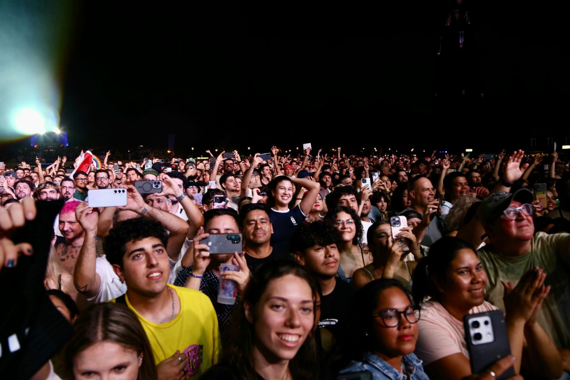 Actuación de Residente, en la noche del jueves en la Plaza de España