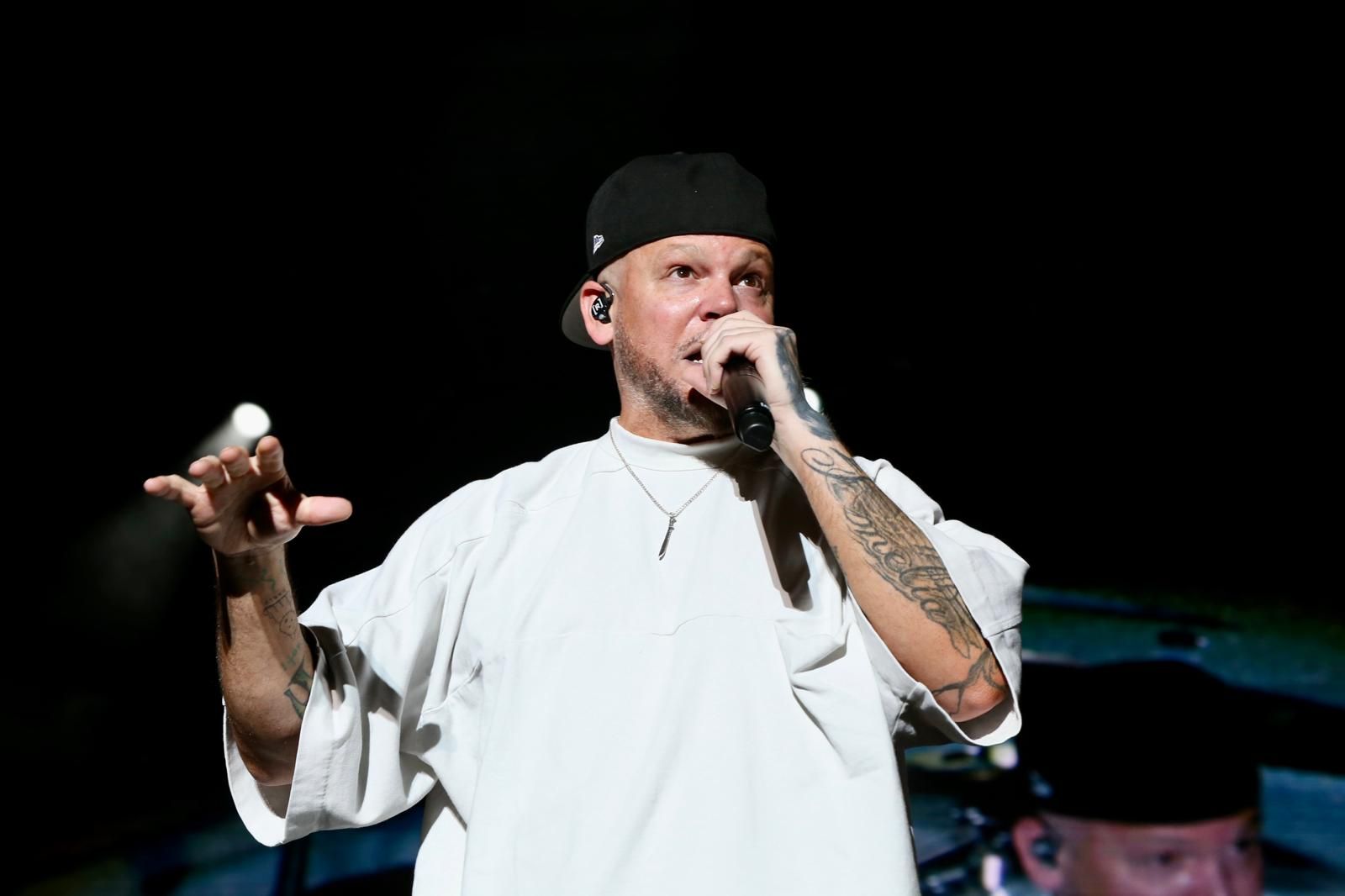 Actuación de Residente, en la noche del jueves en la Plaza de España