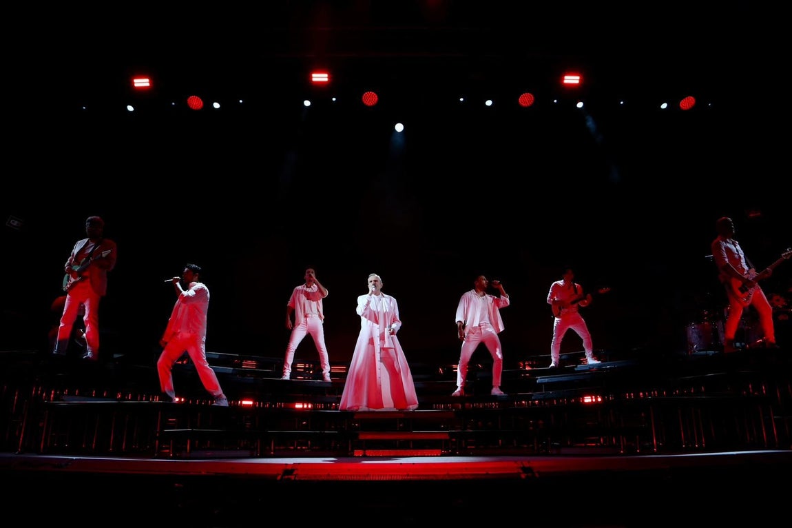 Concierto de Miguel Bosé en la Plaza de España